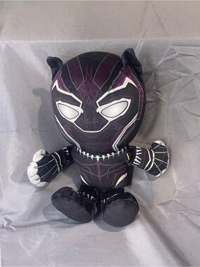 Marvel Black Panther Plush in Black, Purple & White